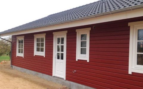 Panbo Holzhaus Bauen mit speziellen Eckpfosten