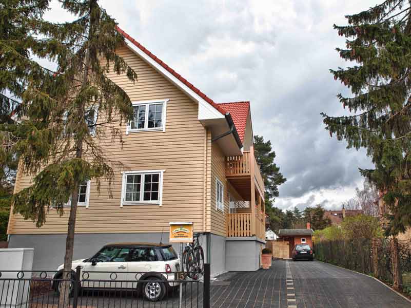 Holzhaus Agger - Außenansicht