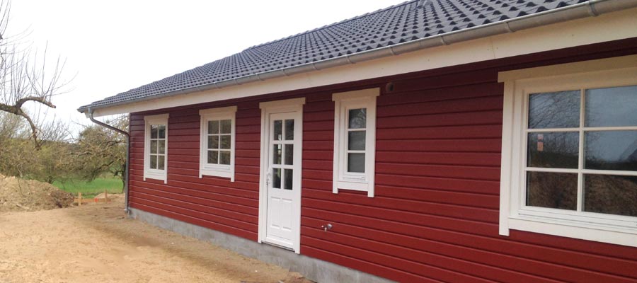 Panbo Holzhaus Bauen mit spezielle Eckpfosten